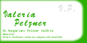 valeria pelzner business card